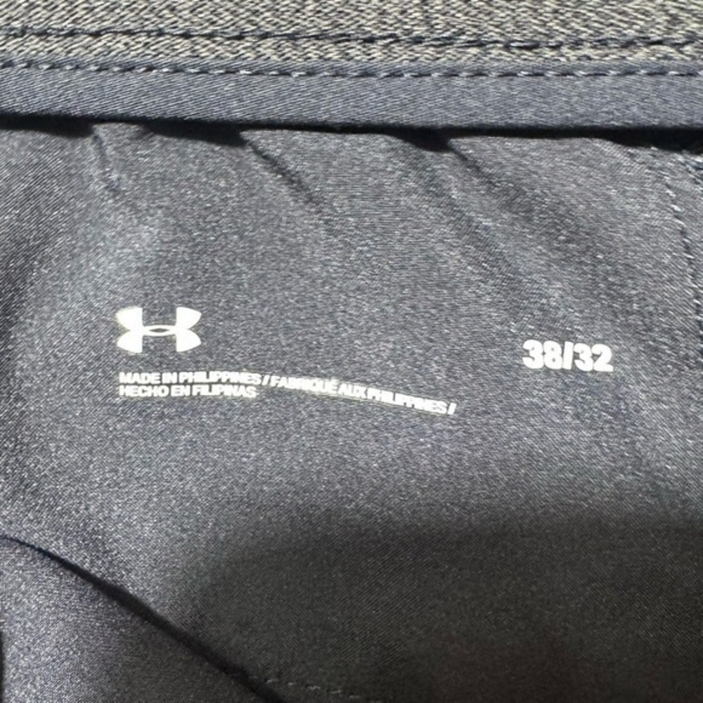 Under Armour Pants Mens 38 Black Slacks Chino Mid Rise Stretch Waist Straight - Picture 6 of 14